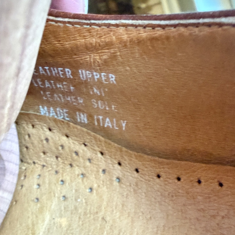 Bostonian Brown Leather Italian made Derby/ 9.5 - Picture 10 of 10